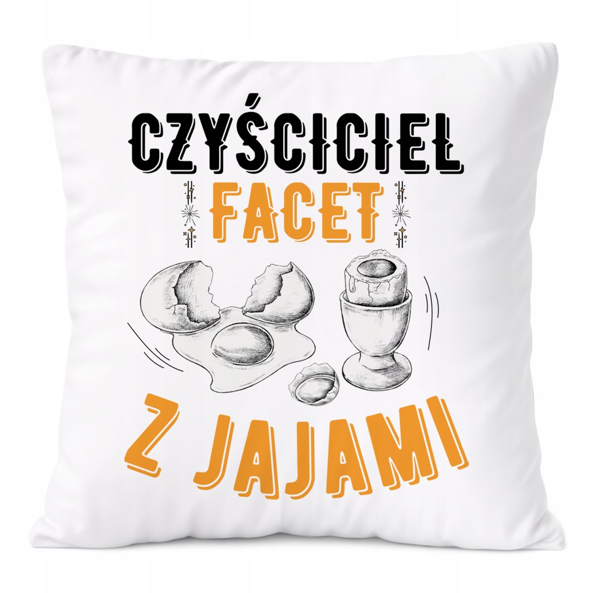 Poduszka Dla Czyściciela na Prezent z Nadrukiem ze Zdjęciem Biała PoliDraw