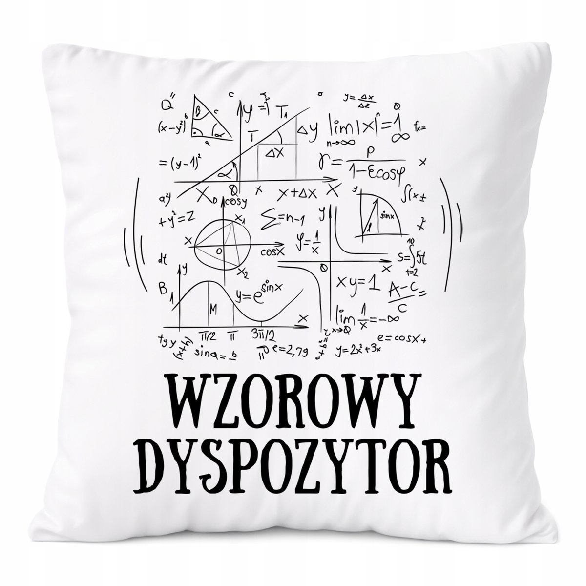 Poduszka Dla Dyspozytora na Prezent z Nadrukiem ze Zdjęciem Biała PoliDraw