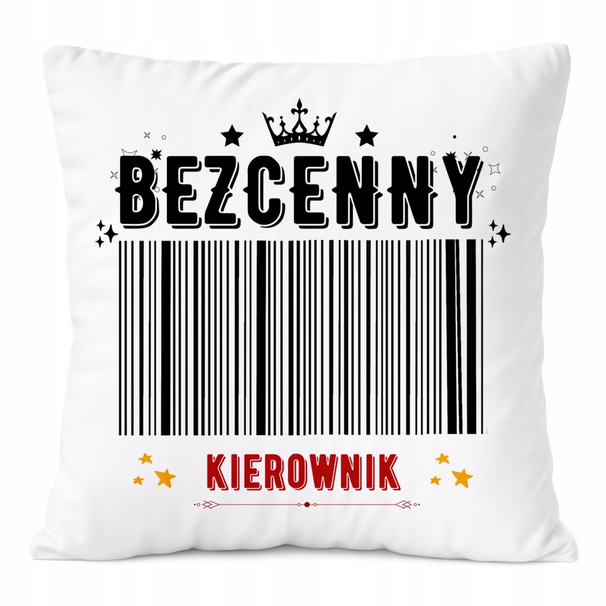 Poduszka Dla Kierownika na Prezent z Nadrukiem ze Zdjęciem Biała PoliDraw