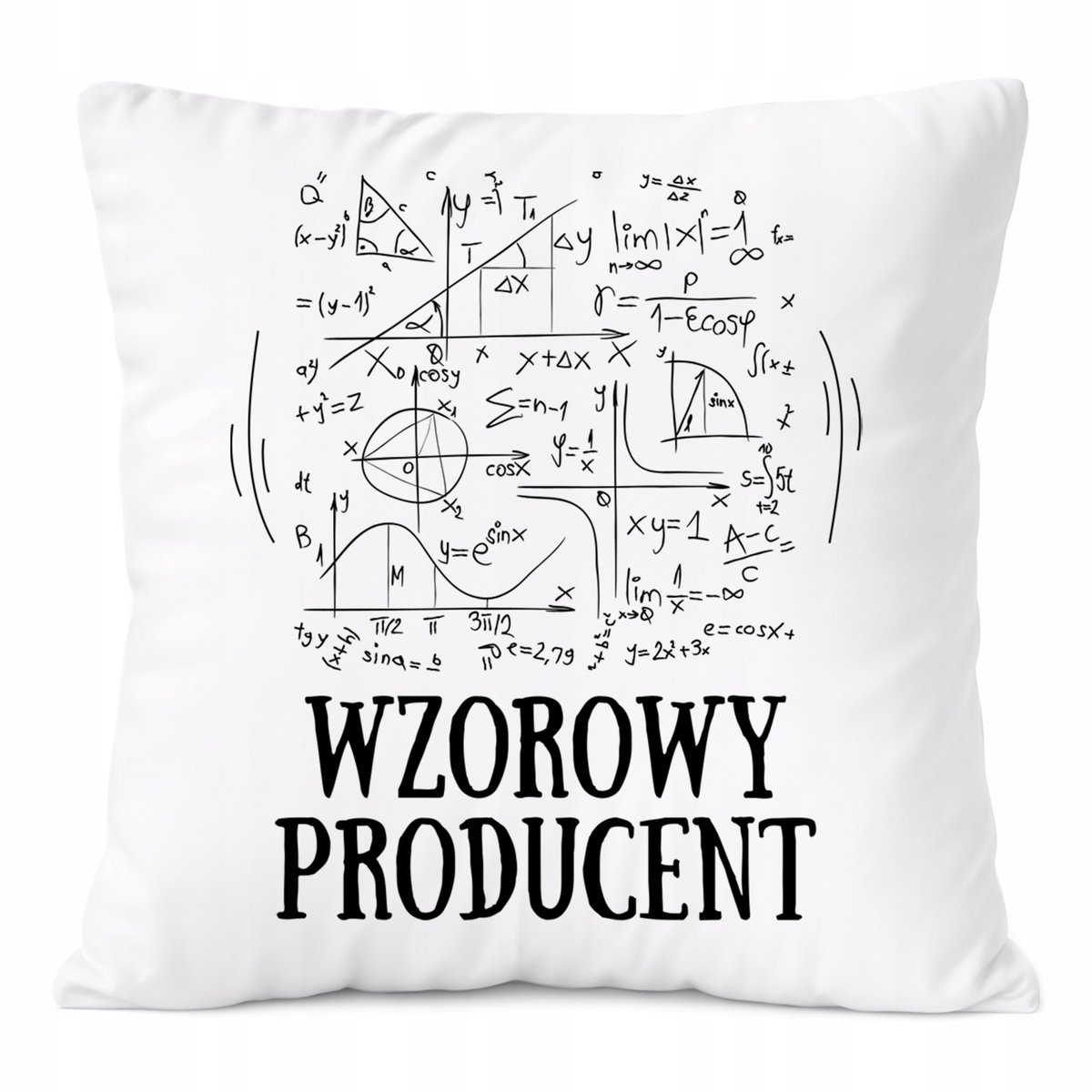 Poduszka Dla Producenta na Prezent z Nadrukiem ze Zdjęciem Biała PoliDraw