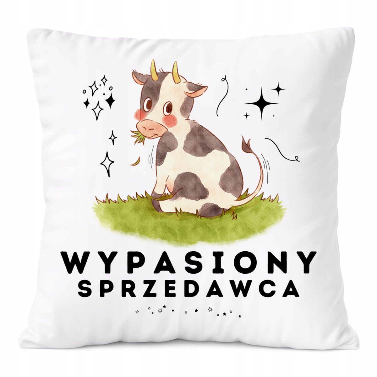 Poduszka Dla Sprzedawcy na Prezent z Nadrukiem ze Zdjęciem Biała PoliDraw