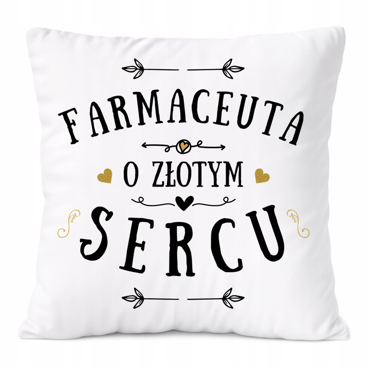 Poduszka Dla Farmaceuty na Prezent z Nadrukiem ze Zdjęciem Biała PoliDraw