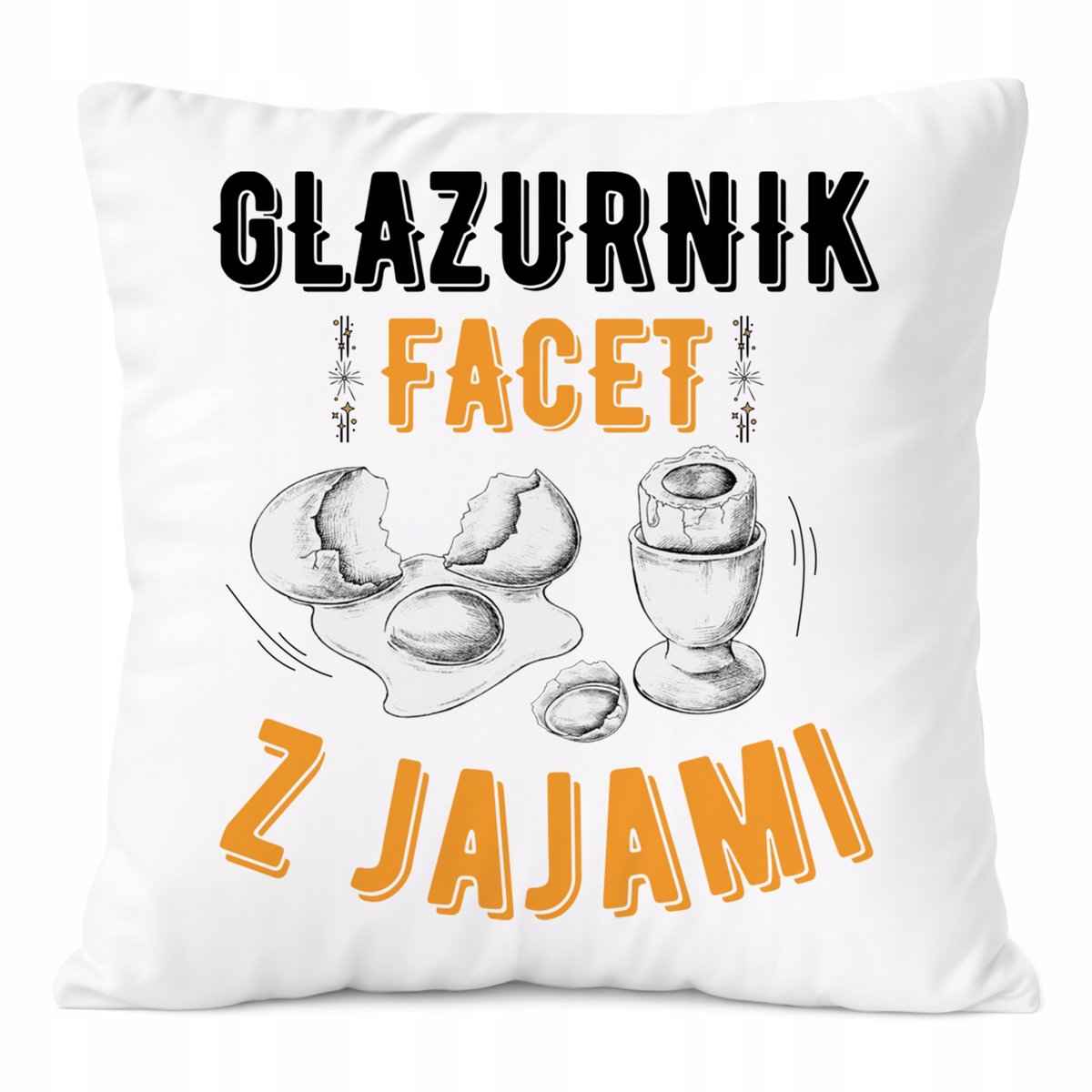 Poduszka Dla Glazurnika na Prezent z Nadrukiem ze Zdjęciem Biała PoliDraw