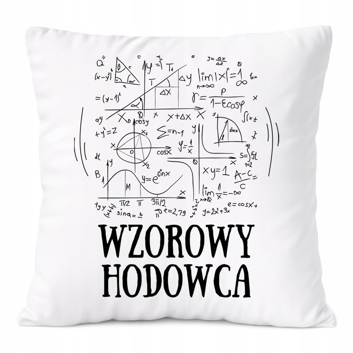 Poduszka Dla Hodowcy na Prezent z Nadrukiem ze Zdjęciem Biała PoliDraw