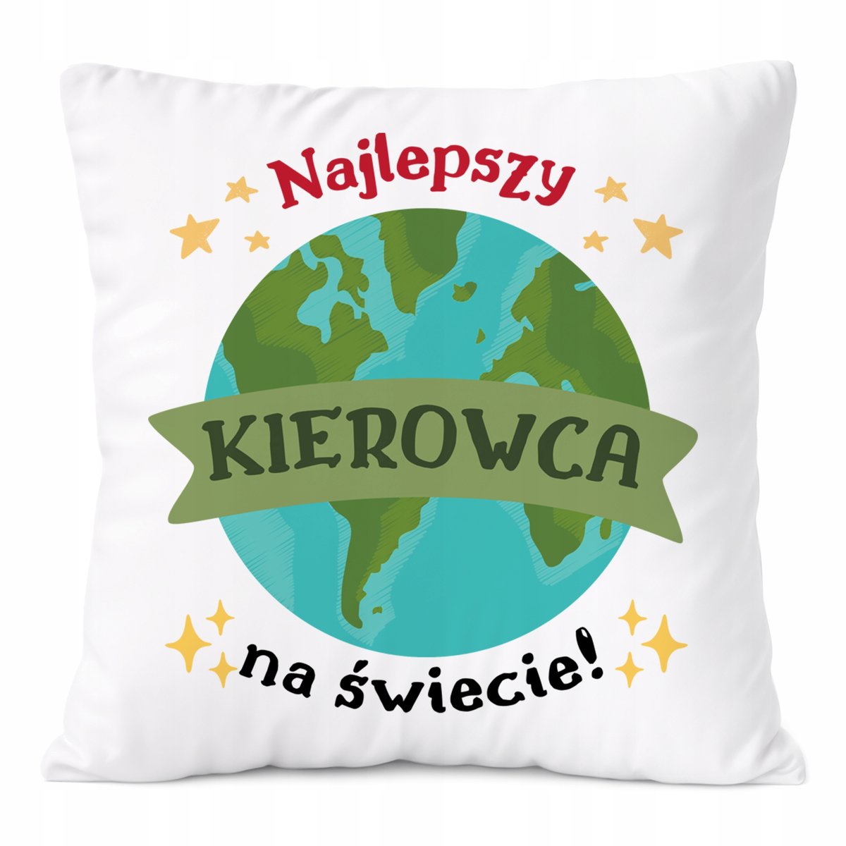 Poduszka Dla Kierowcy na Prezent z Nadrukiem ze Zdjęciem Biała PoliDraw