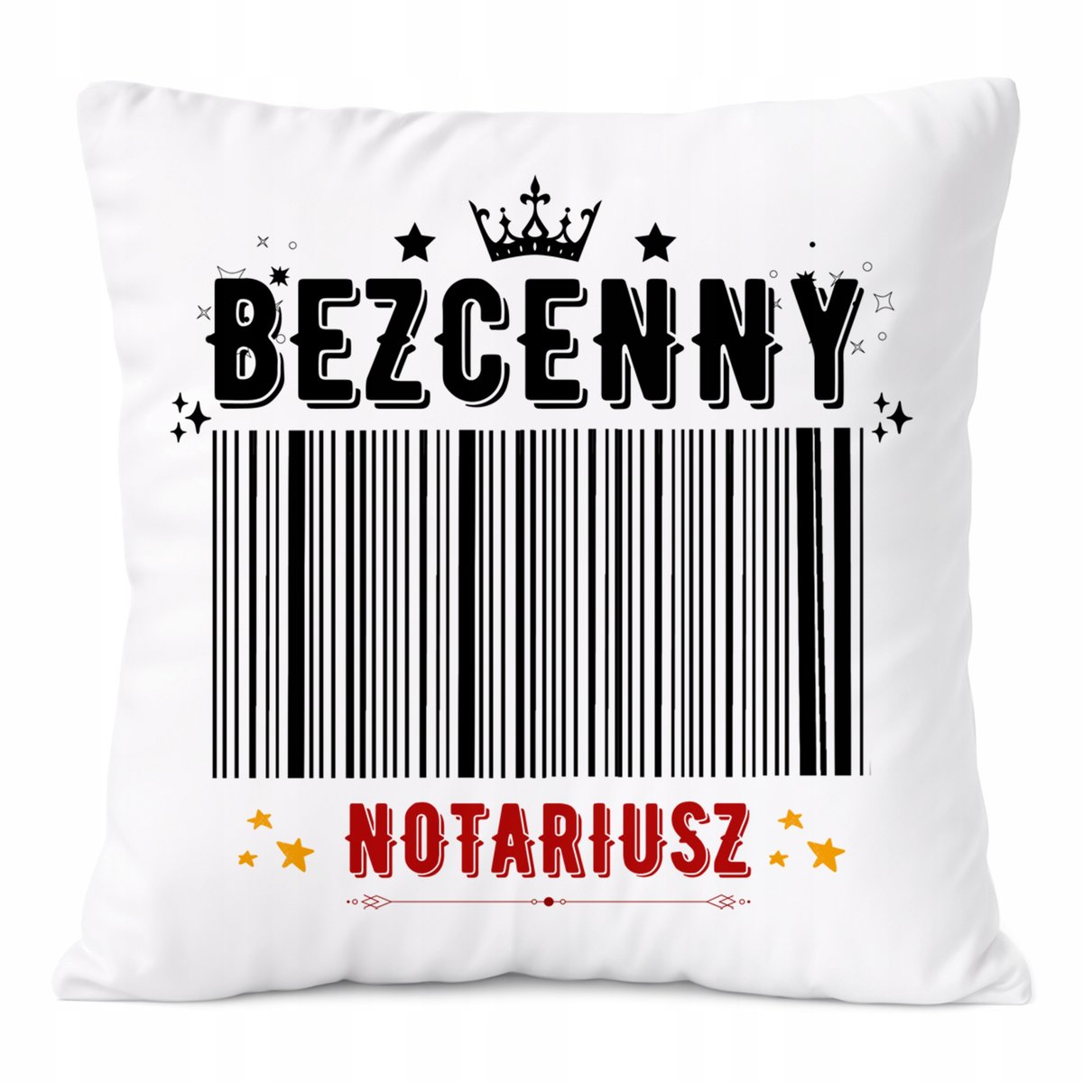 Poduszka Dla Notariusza na Prezent z Nadrukiem ze Zdjęciem Biała PoliDraw