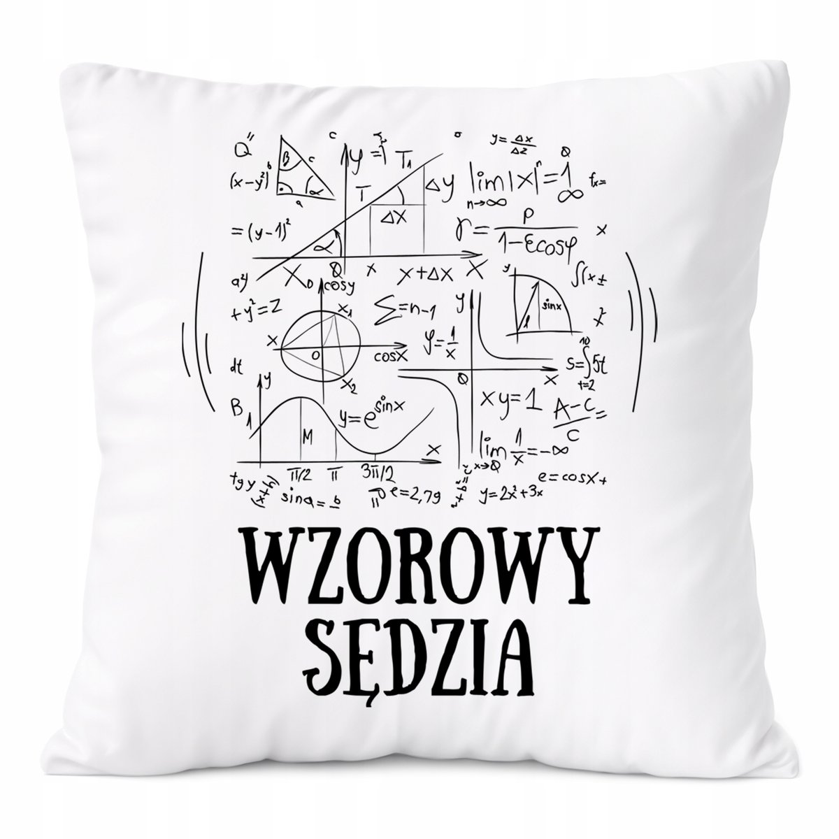 Poduszka Dla Sędziego na Prezent z Nadrukiem ze Zdjęciem Biała PoliDraw