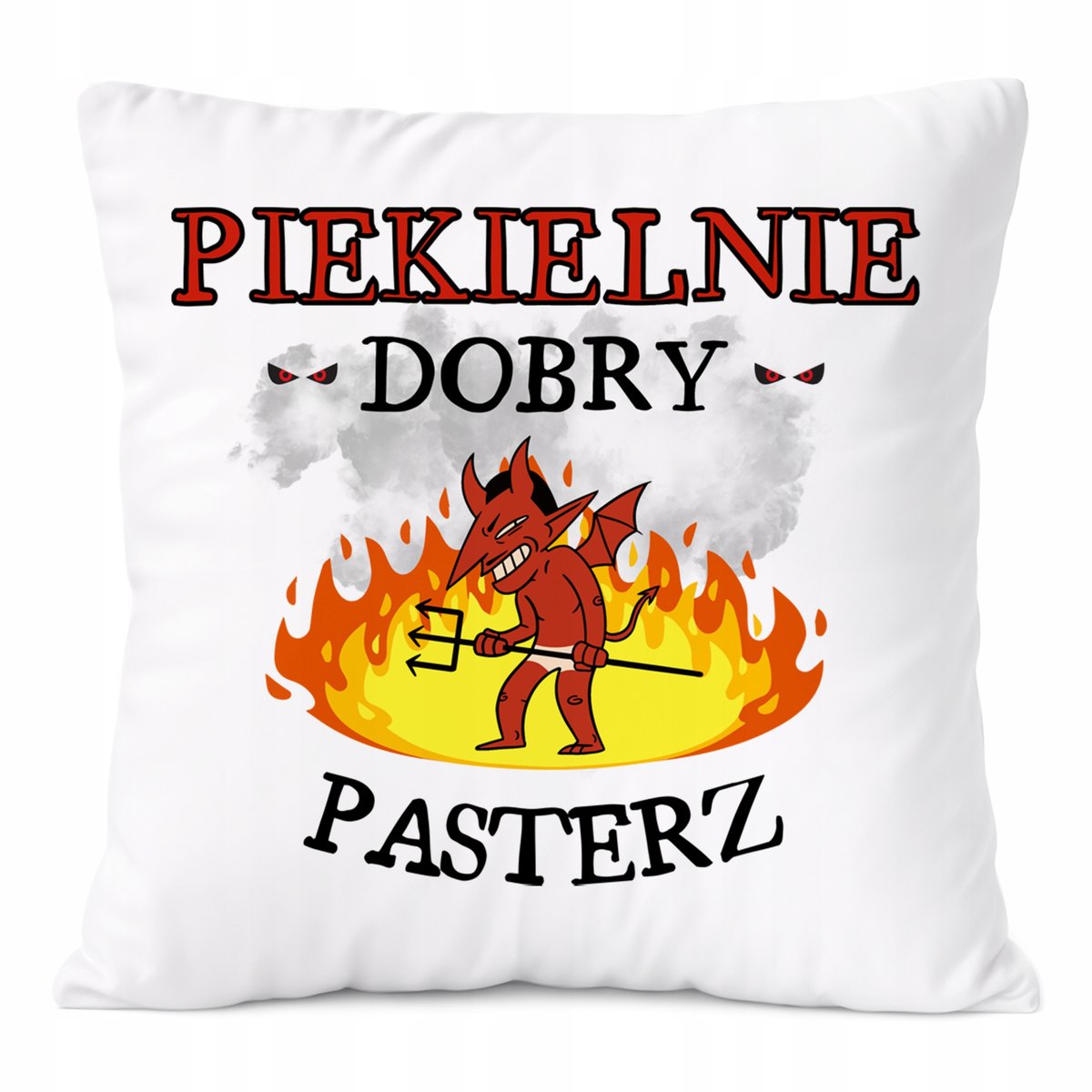 Poduszka Dla Pasterza na Prezent z Nadrukiem ze Zdjęciem Biała PoliDraw