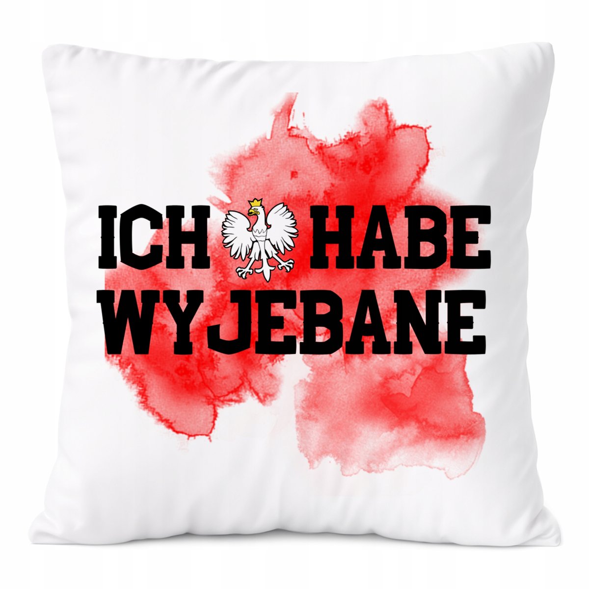 Poduszka Śmieszne na Prezent z Nadrukiem ze Zdjęciem Biała PoliDraw