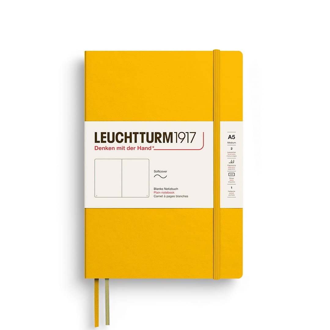 Notatnik Leuchtturm1917 Medium A5, miękka oprawa, gładki, Sunflower