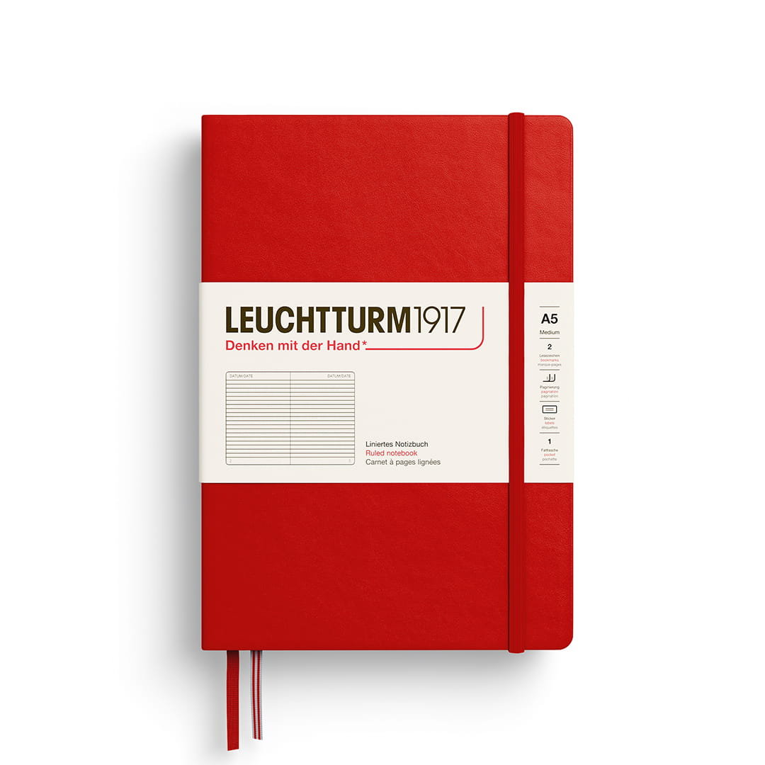 Notatnik Leuchtturm1917 Medium A5, linie, Cherry