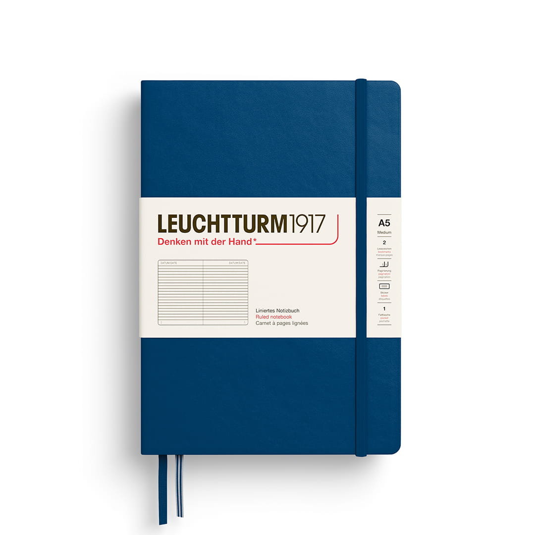 Notatnik Leuchtturm1917 Medium A5, linie, Indigo