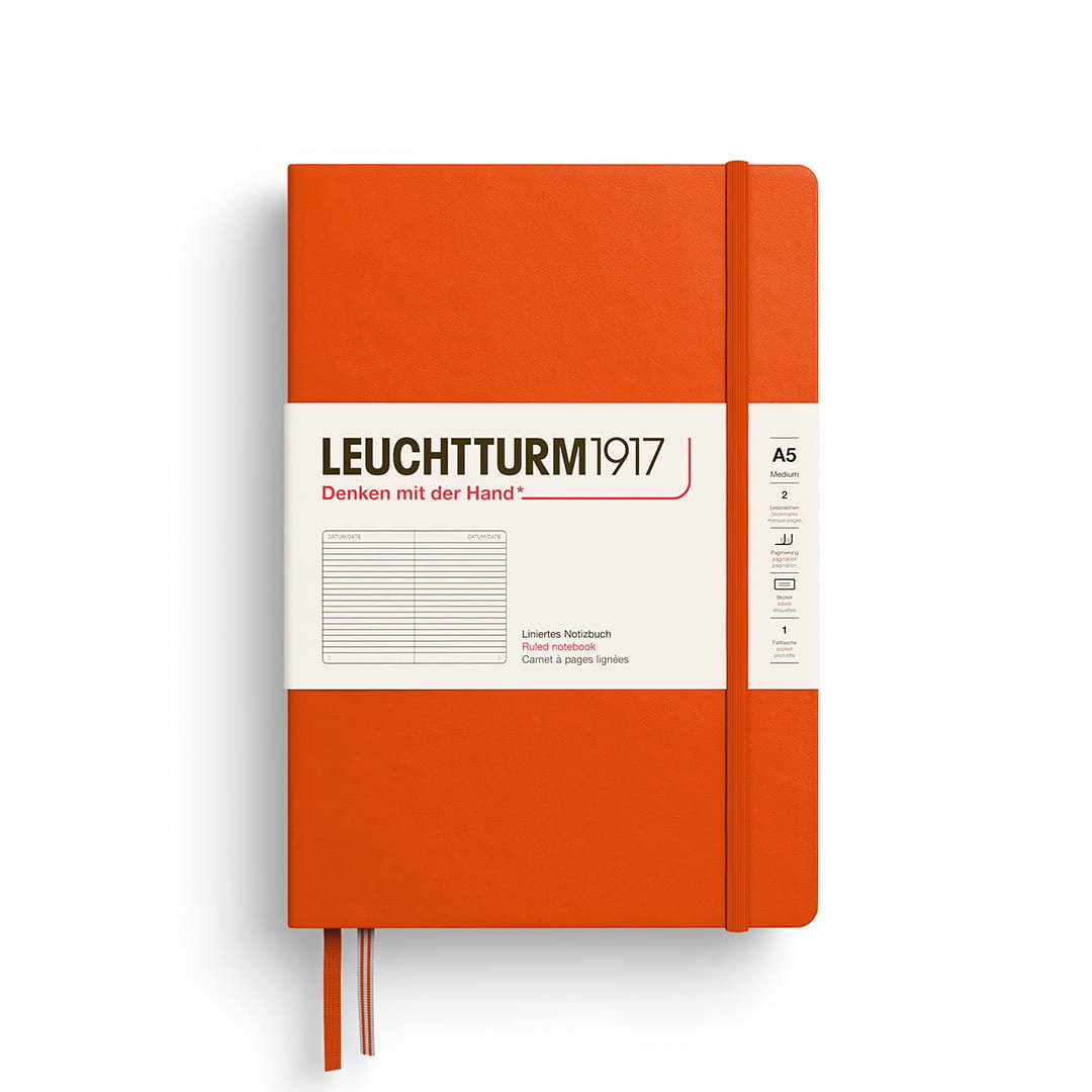 Notatnik Leuchtturm1917 Medium A5, linie, Pumpkin