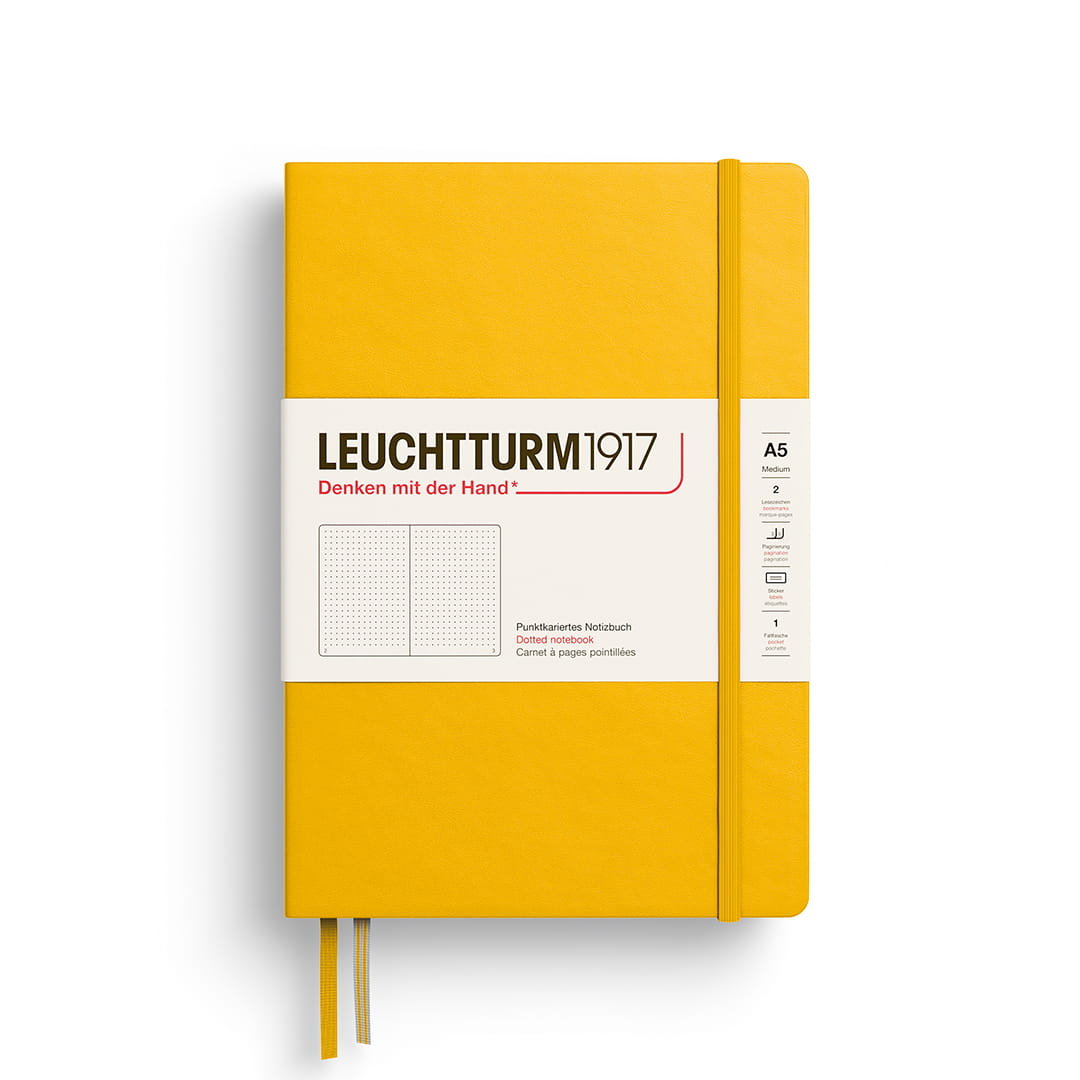 Notatnik Leuchtturm1917 Medium A5, kropki, Sunflower