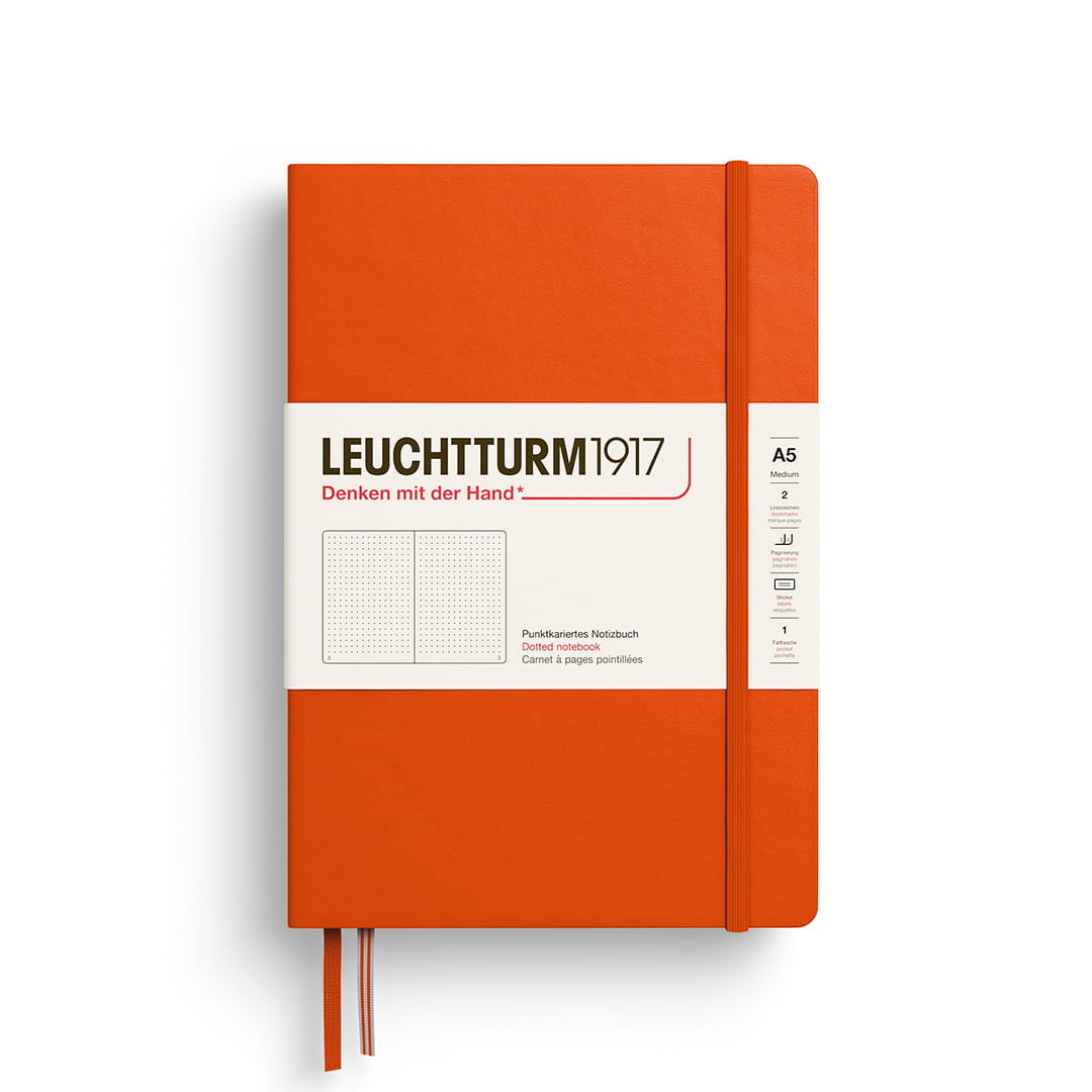 Notatnik Leuchtturm1917 Medium A5, kropki, Pumpkin