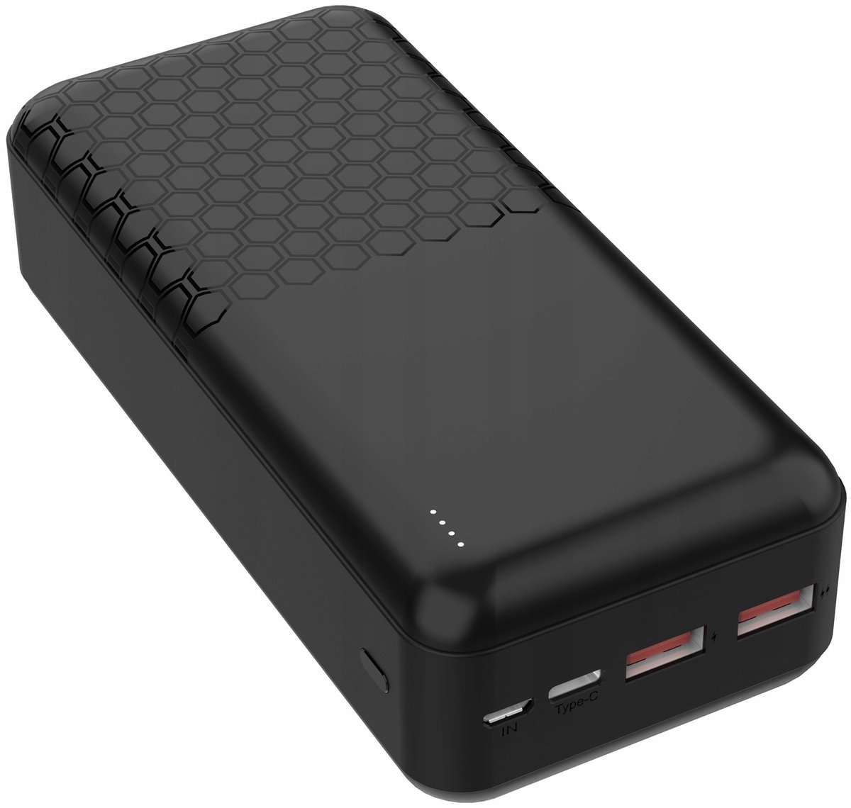 Power-bank WYDAJNY DUŻY akumulator 30000mAh LED 2xUSB +USB-C PD 3.0 QC