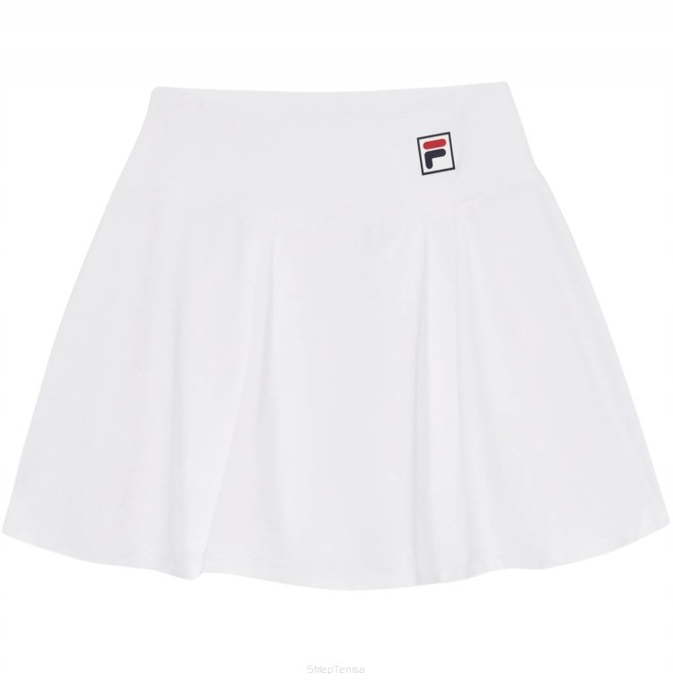 Spódniczka tenisowa juniorska Fila Skort Sonia Girls biała 12-14