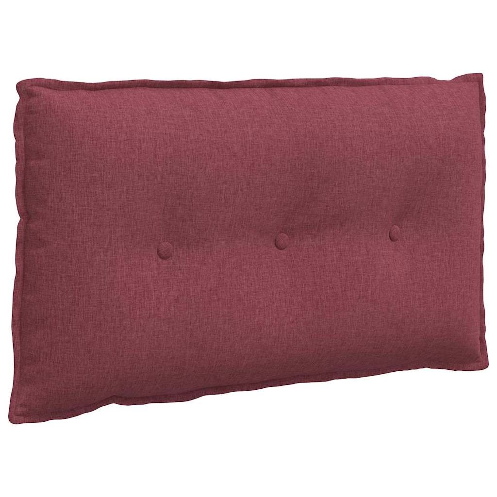 vidaXL Poduszka na plecy Czerwone wino 80 x 19 x 50 cm tkanina