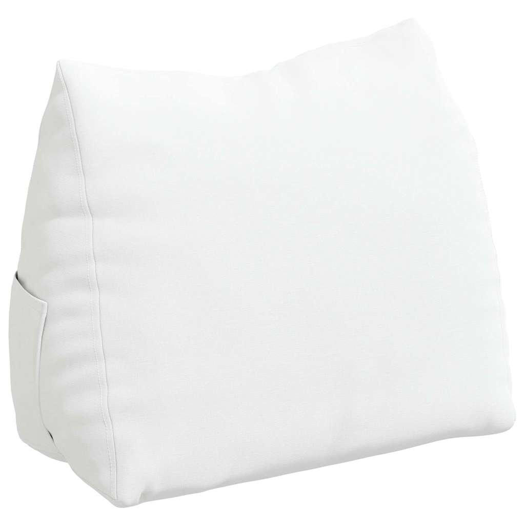 vidaXL Poduszka na plecy Biały 45 x 20 x 35 cm tkanina