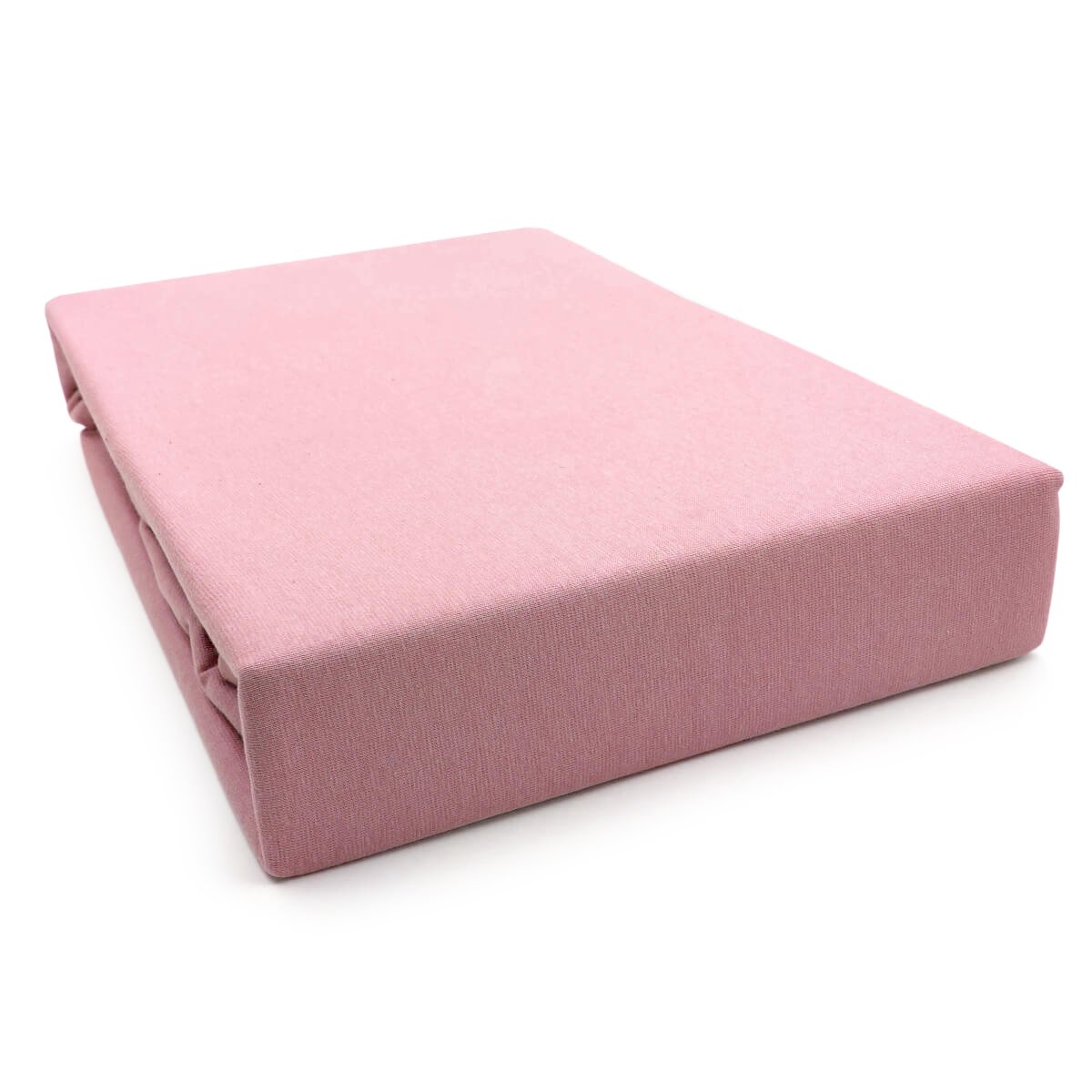 Prześcieradło różowe jersey premium LaCama 90x200x30