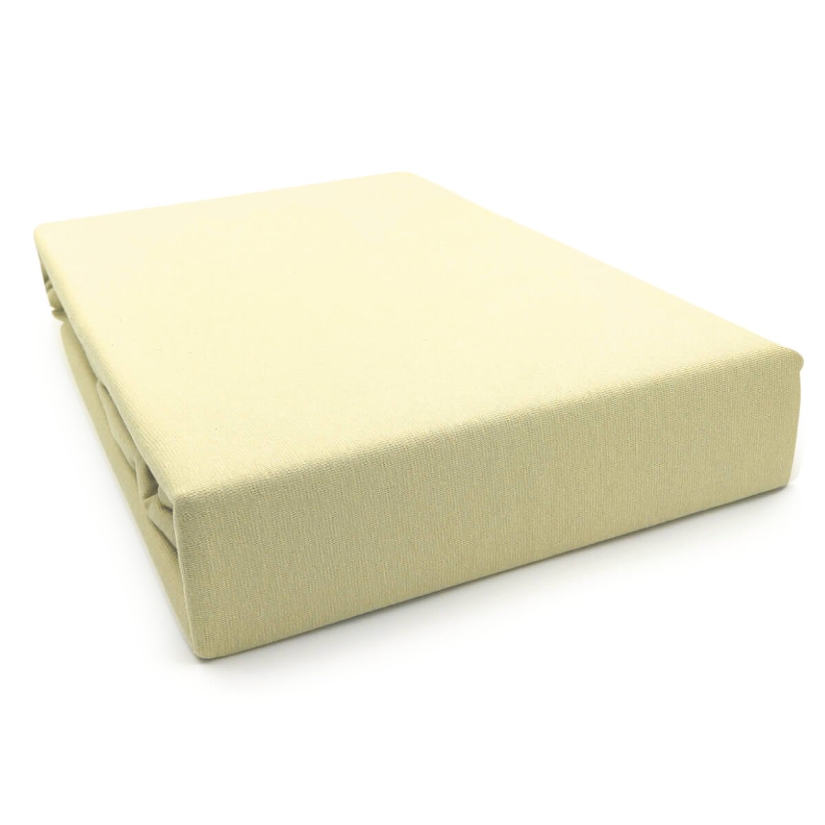 Prześcieradło waniliowe jersey premium LaCama 160x200x30