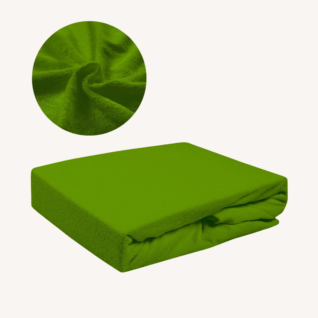 Prześcieradło FROTTE Bez Gumki 140x200 Oliwka Grube Polski Producent