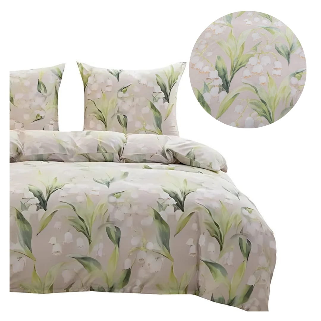 Komplet Pościeli 3D 160x200 + 2x70/80 Leśna Polana Satyna Bawełniana 3095