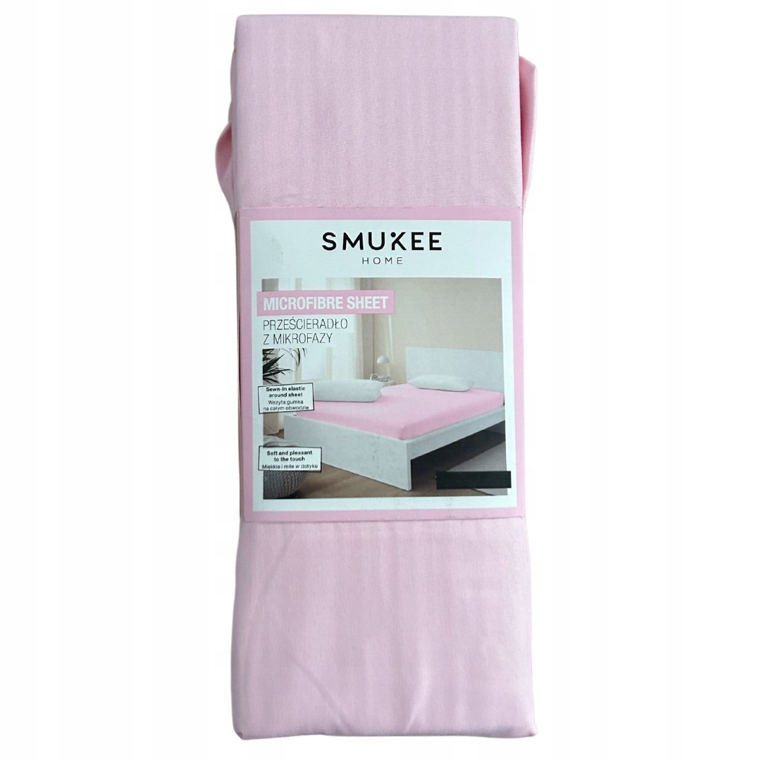 Prześcieradło Z MIKROFAZY z gumką Smukee poliester 200 x 200 cm