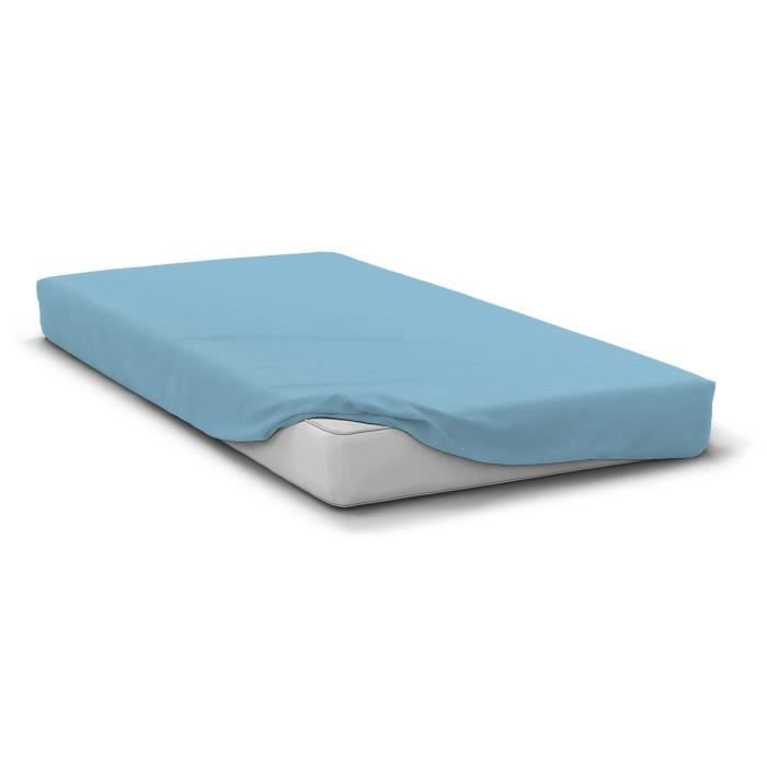 Prześcieradło - HOME LINGE PASSION - HP72124 - Mikrofibra 82 g - 90 x 190 cm - Narożnik 30 cm - Jasnoniebieski