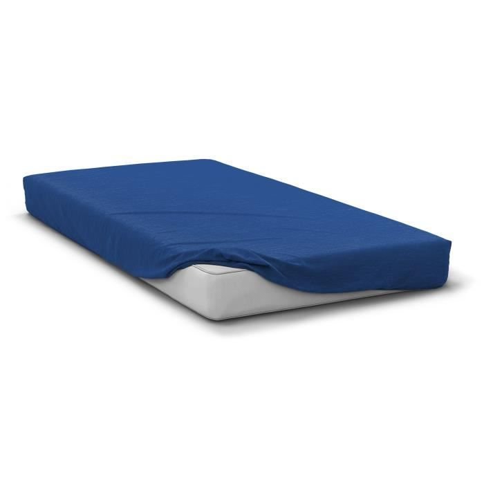 Prześcieradło - HOME LINGE PASSION - HP71767 - 140 x 190 cm + 30 cm fason - Mikrofibra - 82 g - Niebieski
