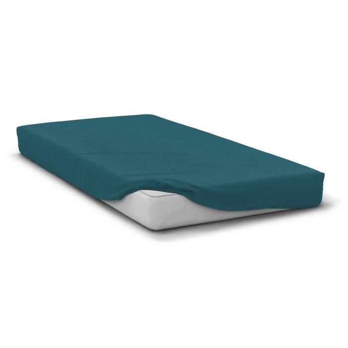 Prześcieradło - HOME LINGE PASSION - HP72119 - Mikrofi bra 82 g - 140 x 190 cm - Firanka 30 cm - Niebieski kaczor