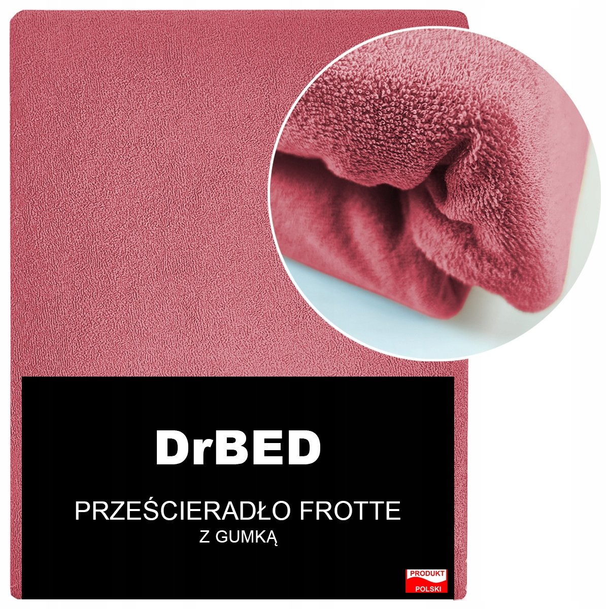 Prześcieradło z Gumką 160x200 Frotte Oddychające Miękkie Mięsiste Polskie
