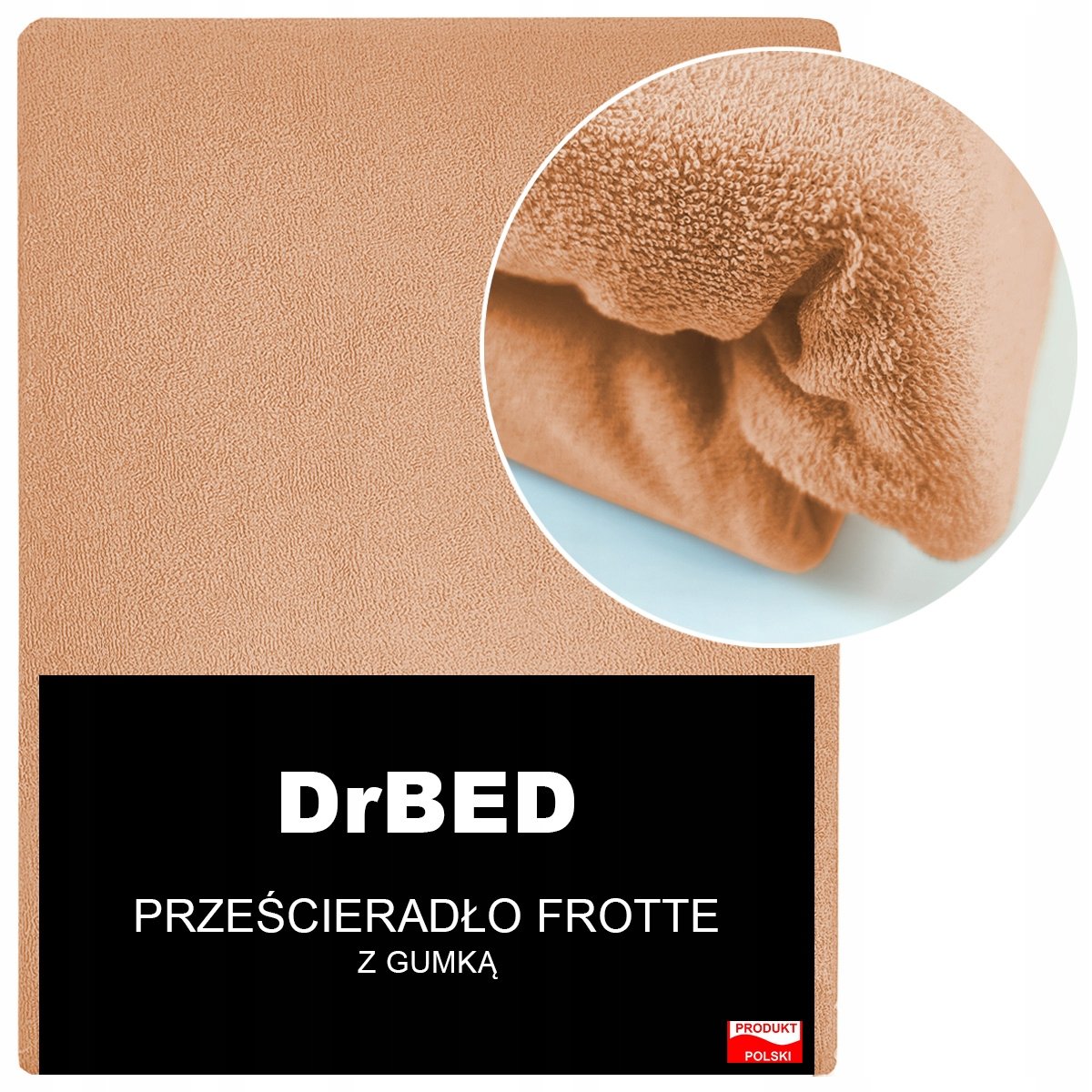 Prześcieradło z GUMKĄ Frotte 120x200 Elastyczne MIĘSISTE Miękkie Polskie