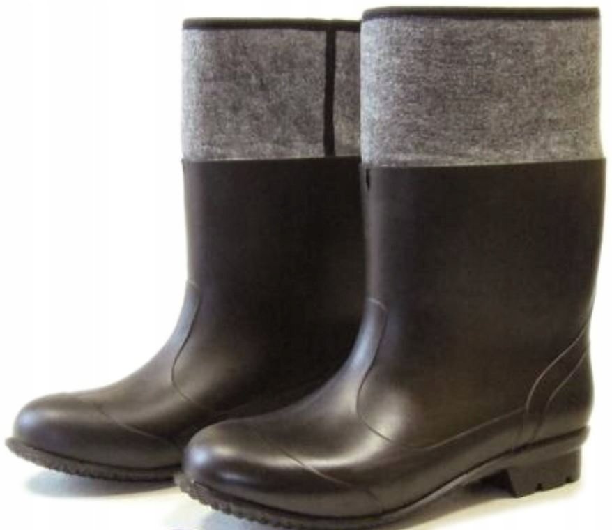 KALOSZE GUMOWE FILCAKI R. 39 GUMOWCE GUMIAKI FILC
