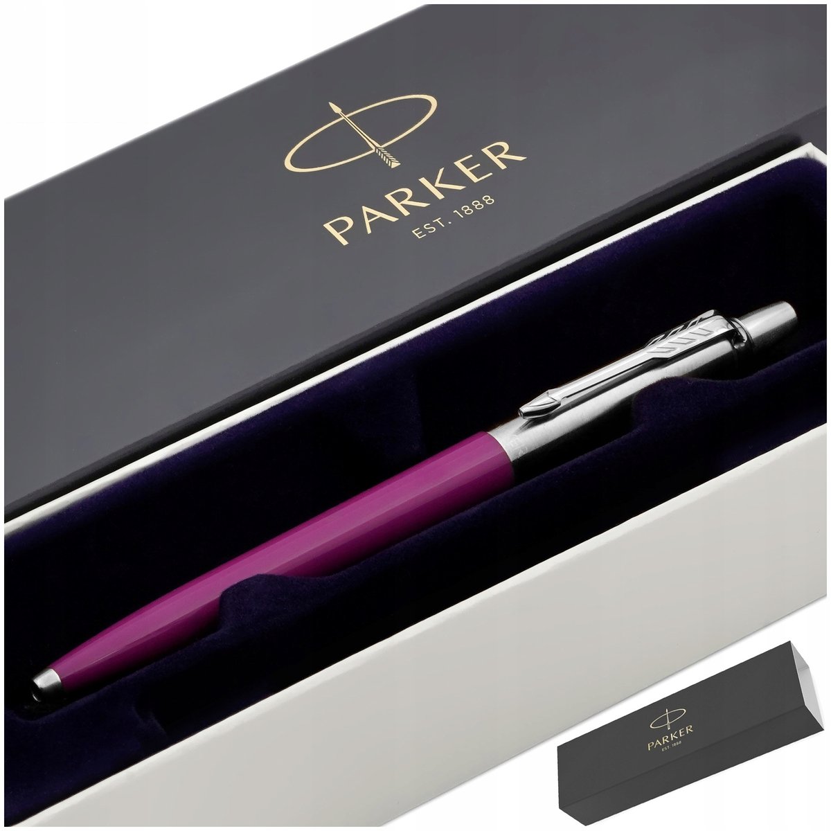 DŁUGOPIS PARKER JOTTER MAGENTA + ELEGANCKIE PUDEŁKO NA PREZENT