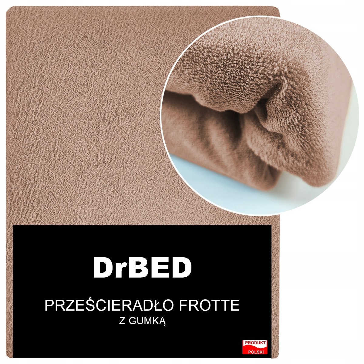 Prześcieradło z Gumką 160x200 Frotte Elastyczne Mięsiste Miękkie Polskie