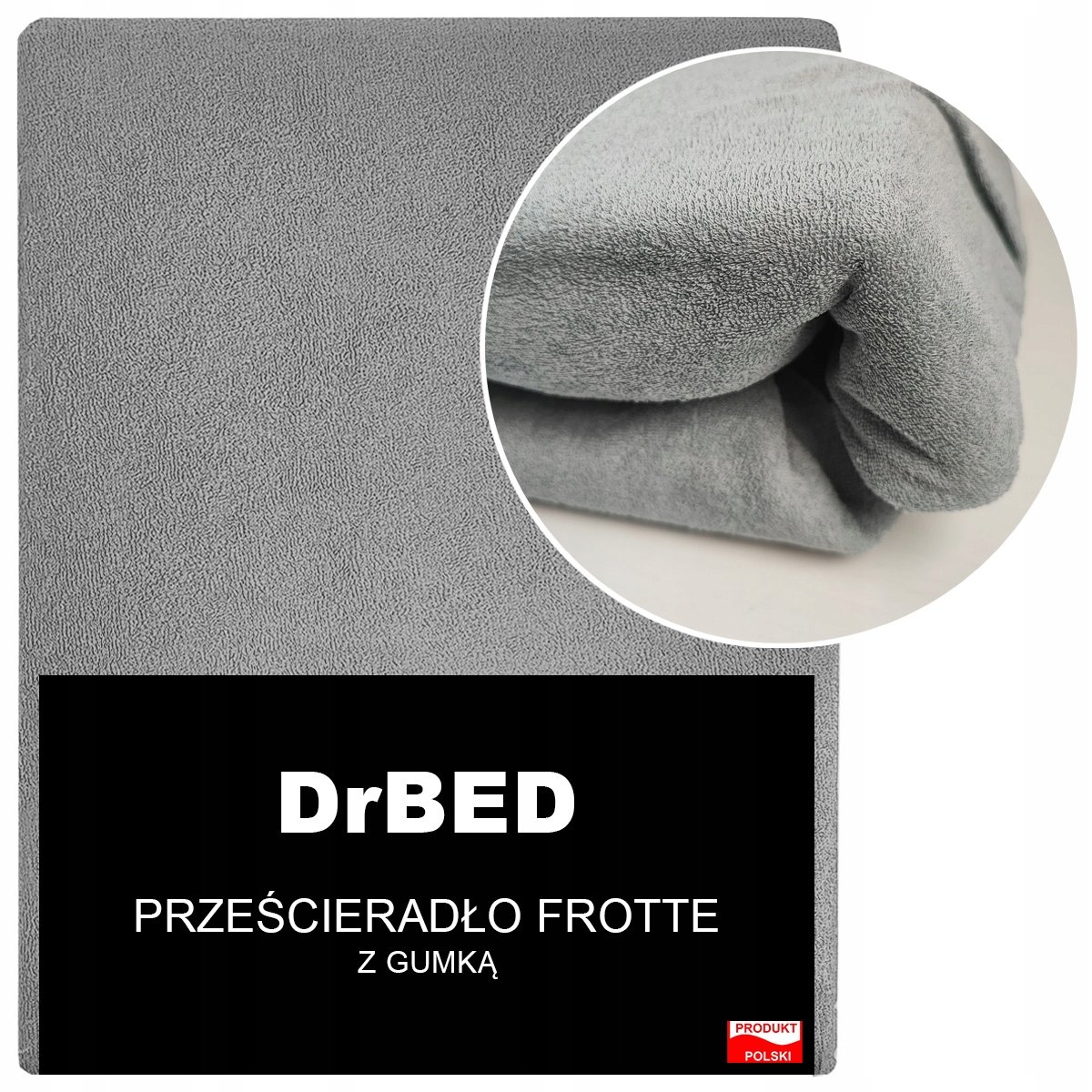 Prześcieradło Frotte z Gumką 120x200 ODDYCHAJĄCE Polskie NIE MECHACI SIĘ