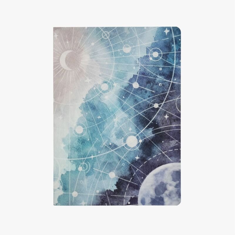 Universe — notatnik otabind w kropki (A5), miękka oprawa, 120 gsm