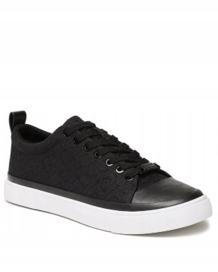 Calvin Klein Czarne Damskie Trampki Z Napisem Na Boku 37 I1E