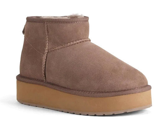 Śniegowce damskie brąz Emu Australia platforma Stinger Micro Flatform-38