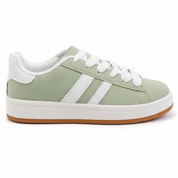 Buty Trampki Damskie Pastelowo Zielony Enna Sportowe Eleganckie Na Co Dzień Modne Stylowe Z Ekologicznej Skóry Lekkie 38