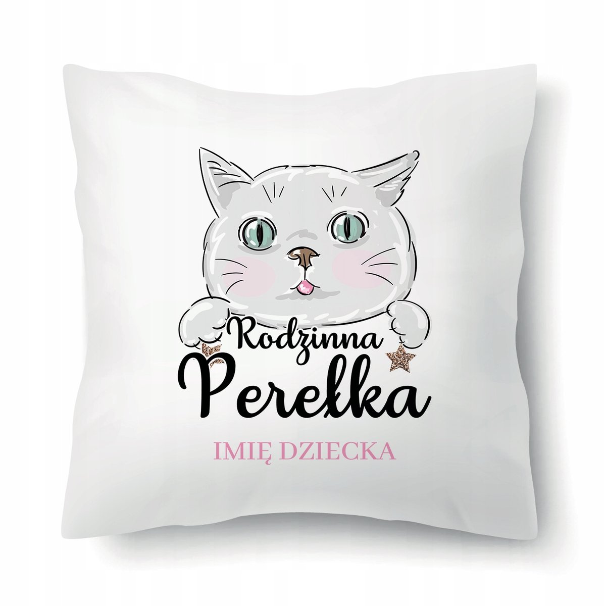 Poduszka Biała Wyprawka Do Pzedszkola Dla Dziecka Rodzinna Perełka Perso