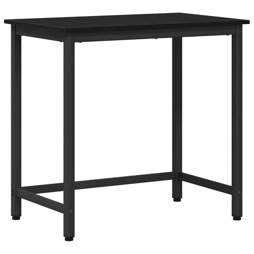 vidaXL stół Czarny Dąb 100 x 50 x 76,5 cm Drewno inżynieryjne i stal