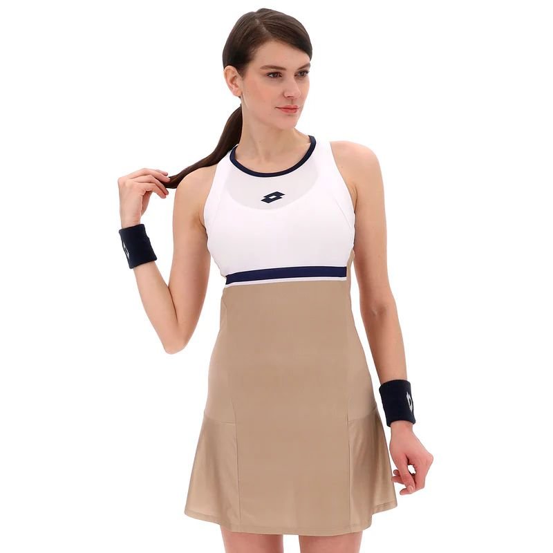 SUKIENKA LOTTO TECH V-D1 DRESS WOMEN IRISH BEIGE XS