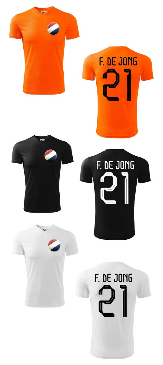 Treningowa Koszulka HOLLAND Frenkie DE JONG 21 jr