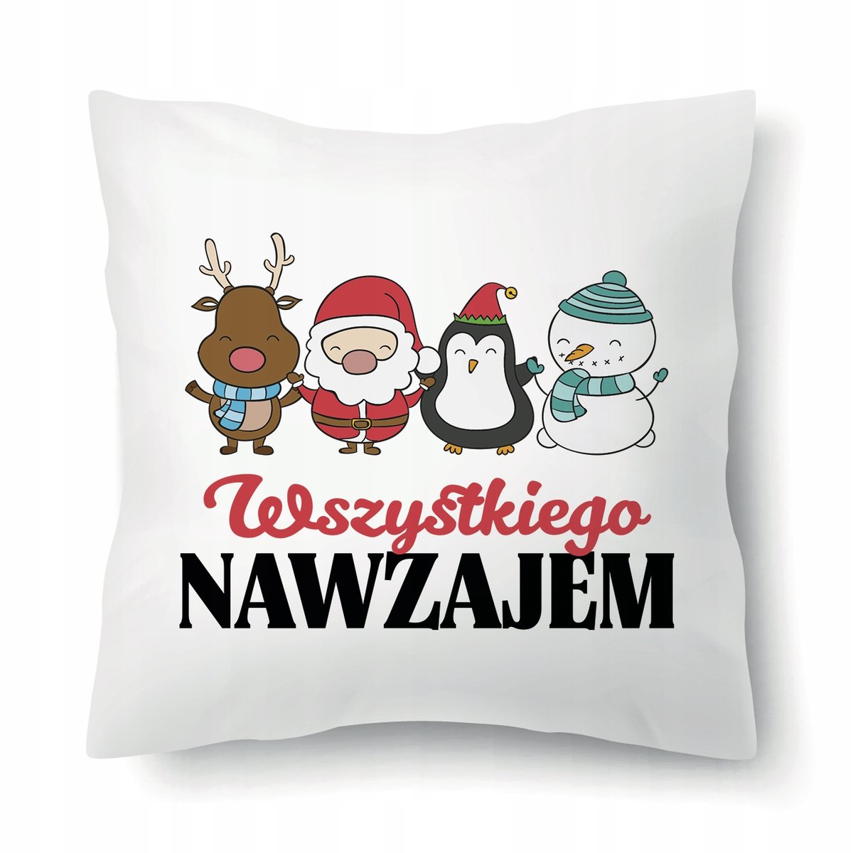 Poduszka Świąteczna Biała Praktyczny Prezent Na Święta Wszystkiego Nawzajem