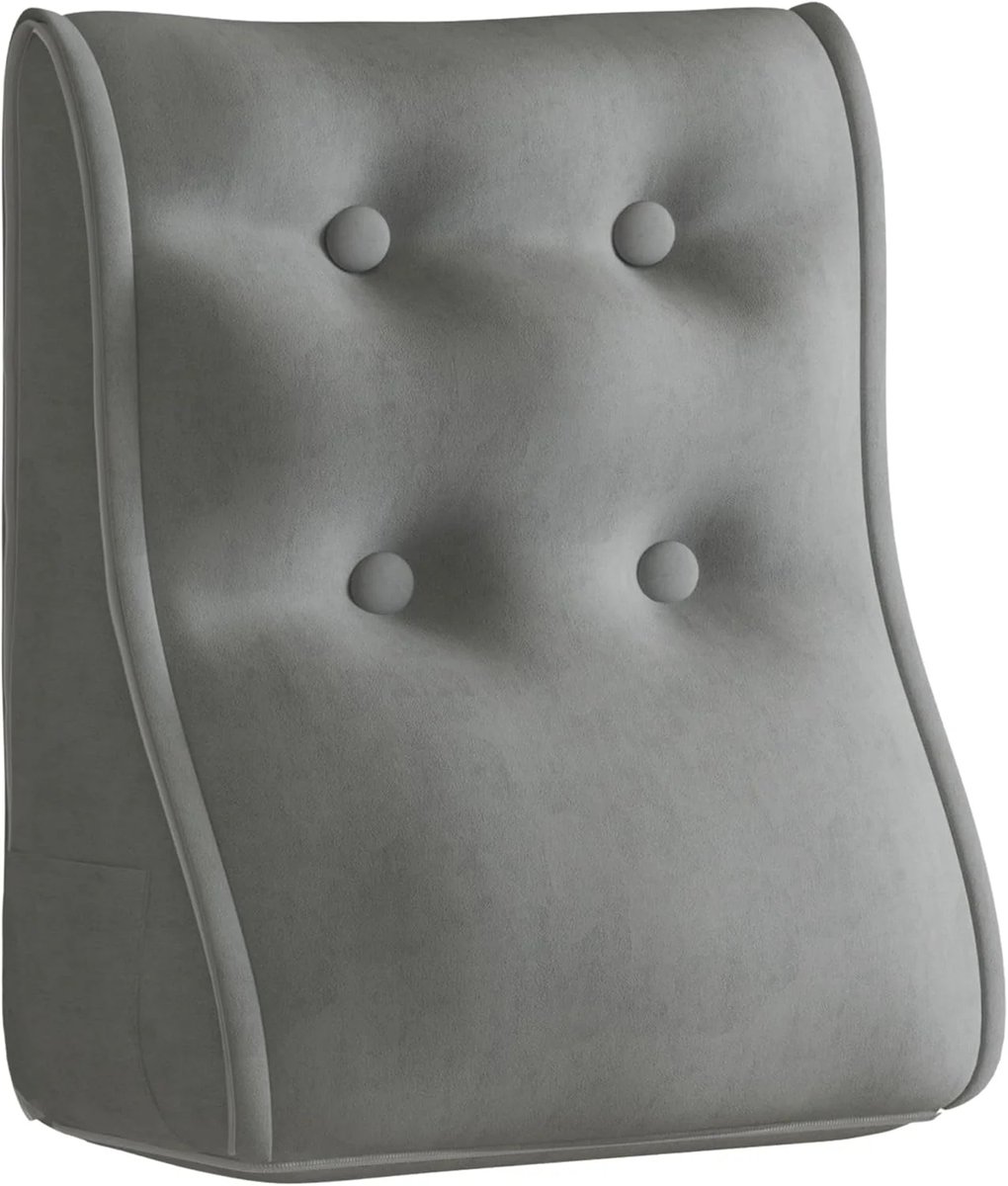 Modułowa Poduszka Ergonomiczna Velvet -Szara - 50 cm