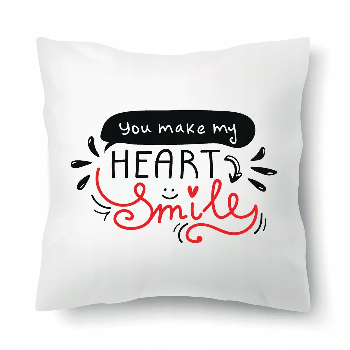 Poduszka Prezent Walentynki MY HEART SMILE Wzory