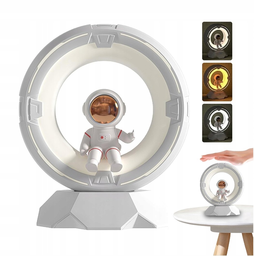 LAMPA STOŁOWA BIURKOWA NOCNA LED DLA DZIECI DOTYKOWA ŚCIEMNIANA ASTRONAUTA