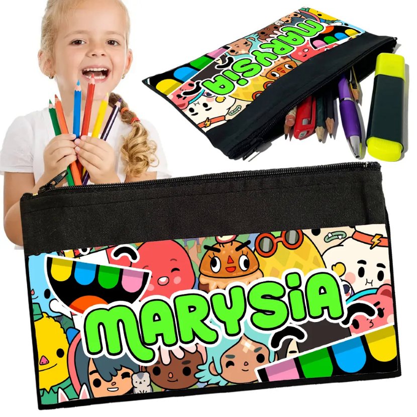 Personalizowany Piórnik TOCA BOCA - Saszetka Nadruk imienia Prezent